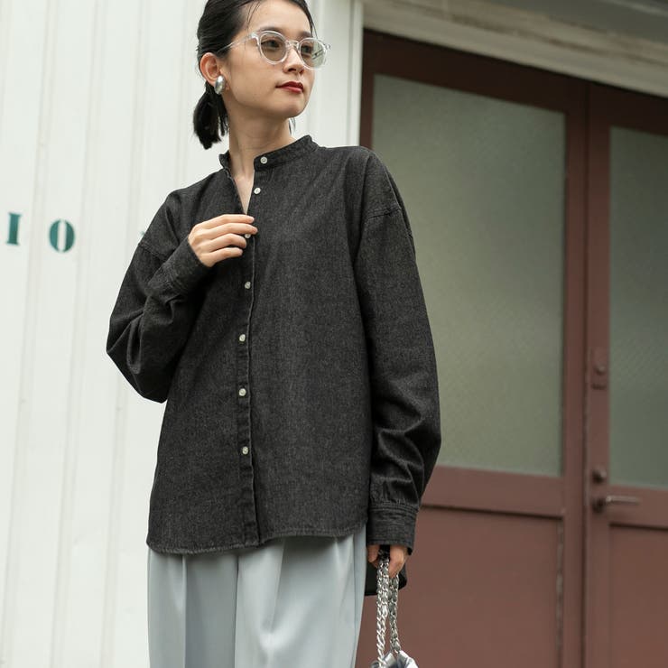 2WAYボウタイデニムシャツブラウス | coen【women】 | 詳細画像28 