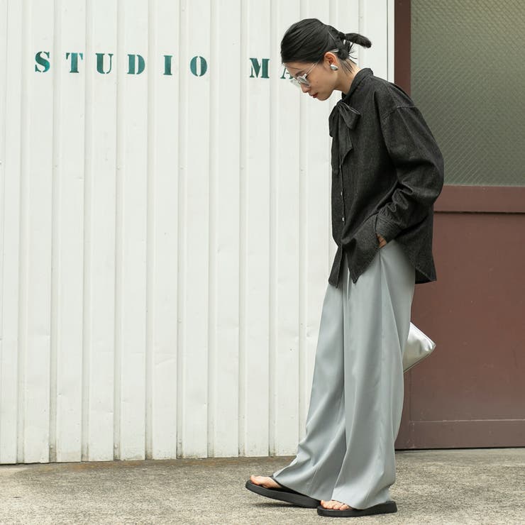 2WAYボウタイデニムシャツブラウス | coen【women】 | 詳細画像34 