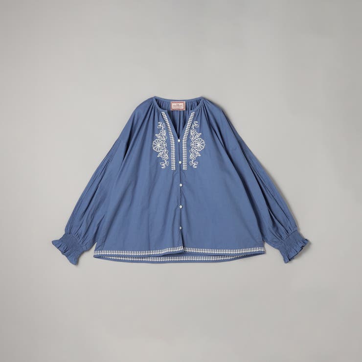 ROYAL | MARKET （マーケット）配色刺繍ブラウス | coen【women】