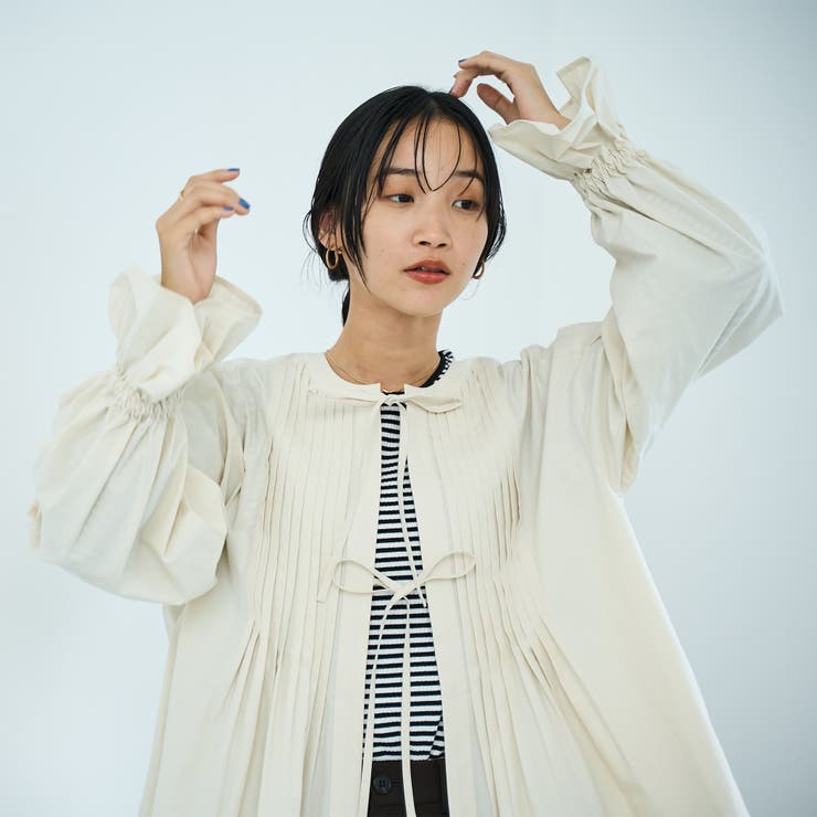 ピンタック2WAYブラウス | coen【women】 | 詳細画像26 