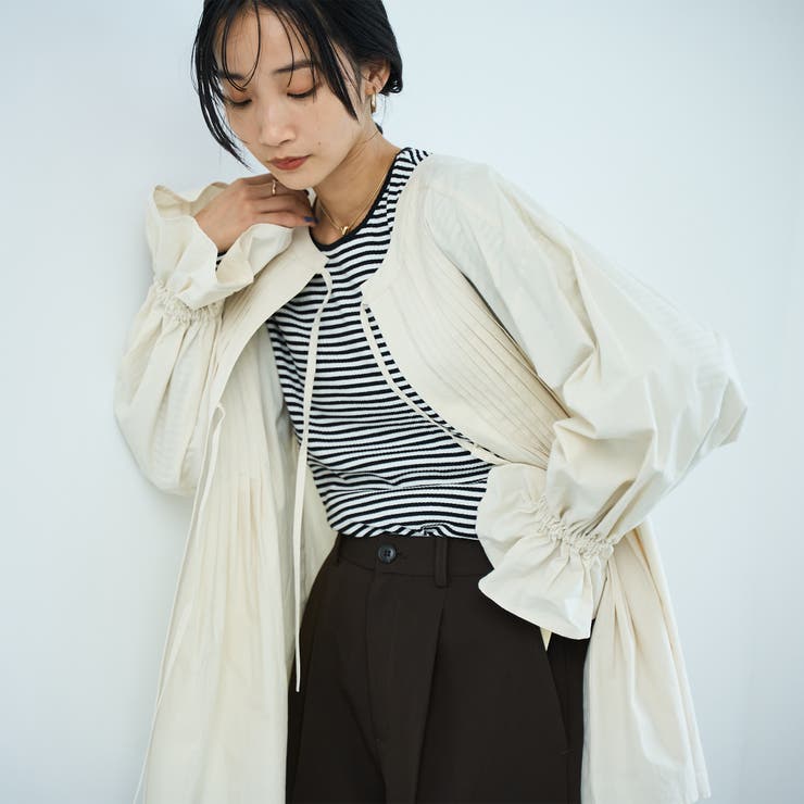 NATURAL | ピンタック2WAYブラウス | coen【women】