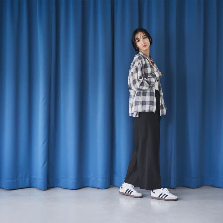 オンブレチェックサッカークロップドシャツ | coen【women】 | 詳細画像11 