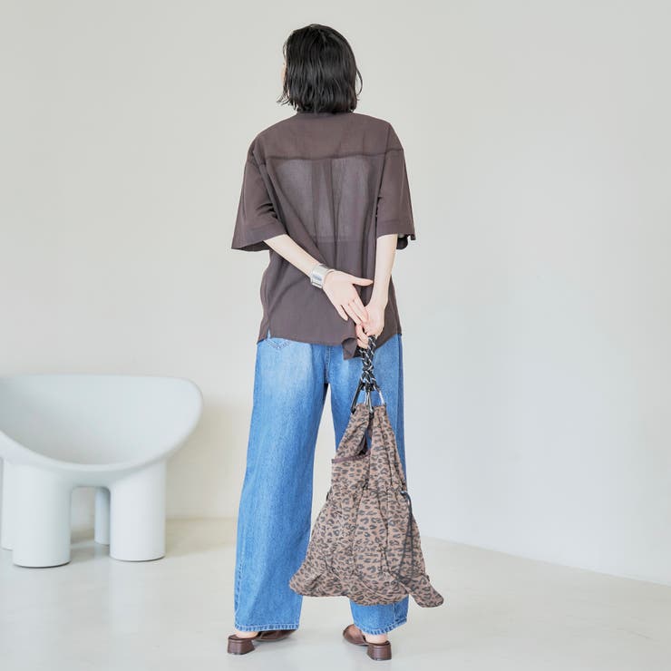 強撚シアーボイルハーフスリーブシャツ | coen【women】 | 詳細画像19 