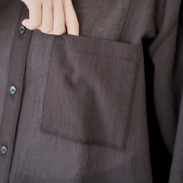 強撚シアーボイルハーフスリーブシャツ | coen【women】 | 詳細画像25 