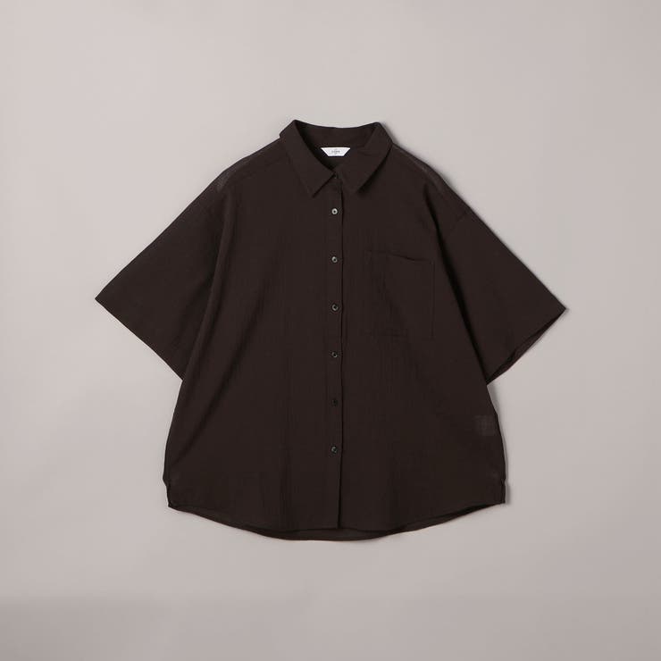 強撚シアーボイルハーフスリーブシャツ | coen【women】 | 詳細画像27 