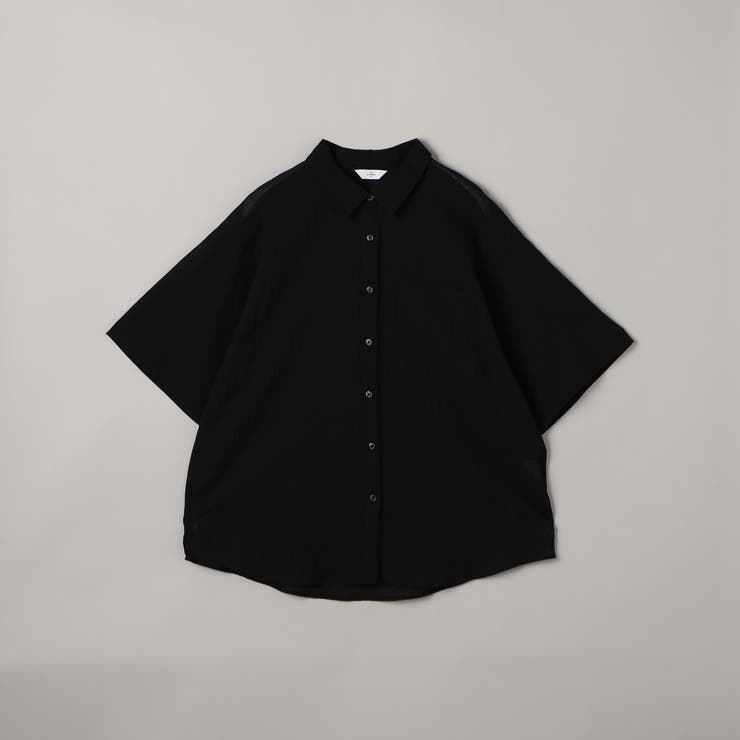 強撚シアーボイルハーフスリーブシャツ | coen【women】 | 詳細画像36 