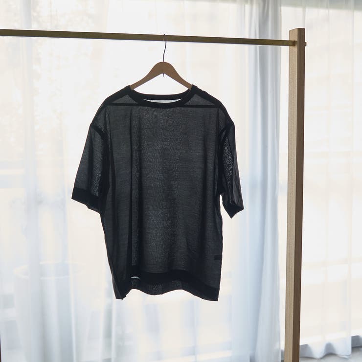 BLACK | シアーワッシャーTブラウス | coen【women】