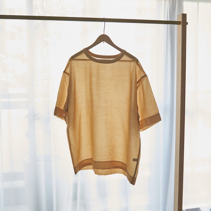 YELLOW | シアーワッシャーTブラウス | coen【women】