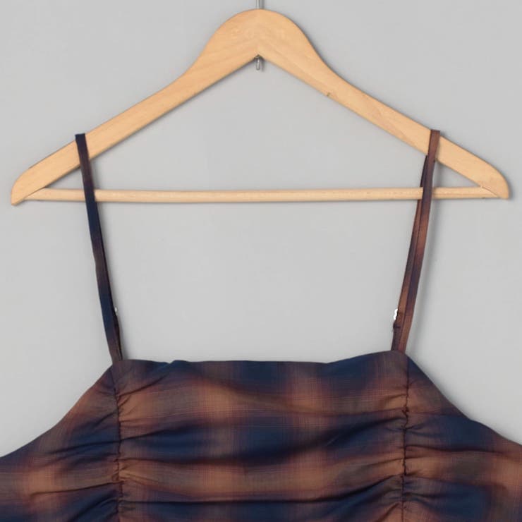 シアーオンブレチェックギャザーキャミソール | coen【women】 | 詳細画像19 