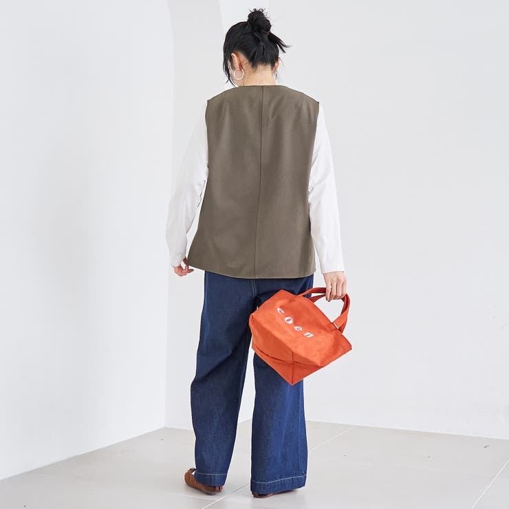 ウールライク裏起毛キーネックベスト | coen【women】 | 詳細画像16 