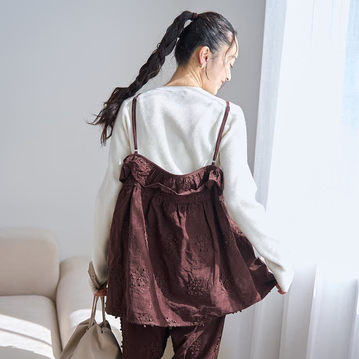 3Dフラワー刺繍 コーデュロイキャミソール | coen【women】 | 詳細画像13 
