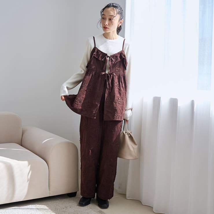 3Dフラワー刺繍 コーデュロイキャミソール | coen【women】 | 詳細画像14 