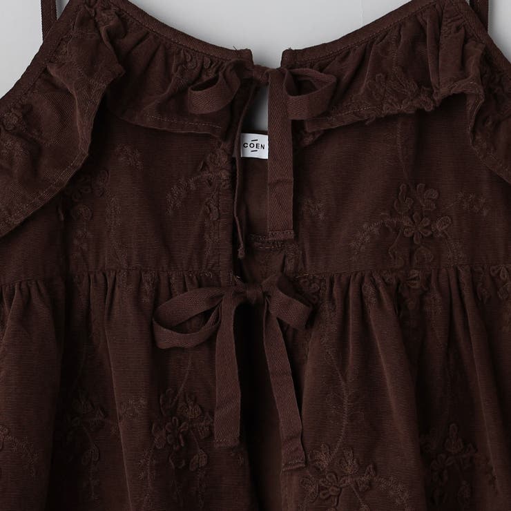 3Dフラワー刺繍 コーデュロイキャミソール | coen【women】 | 詳細画像19 