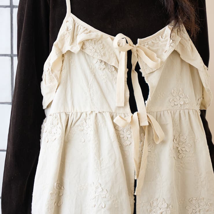 3Dフラワー刺繍 コーデュロイキャミソール | coen【women】 | 詳細画像9 