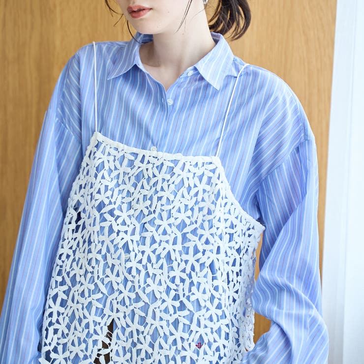 OFF WHITE | フラワーレースキャミソール | coen【women】