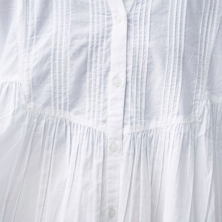 【MARKET（マーケット）】スキッパーピンタックブラウス（インフルエンサー紹介… | coen【women】 | 詳細画像10 