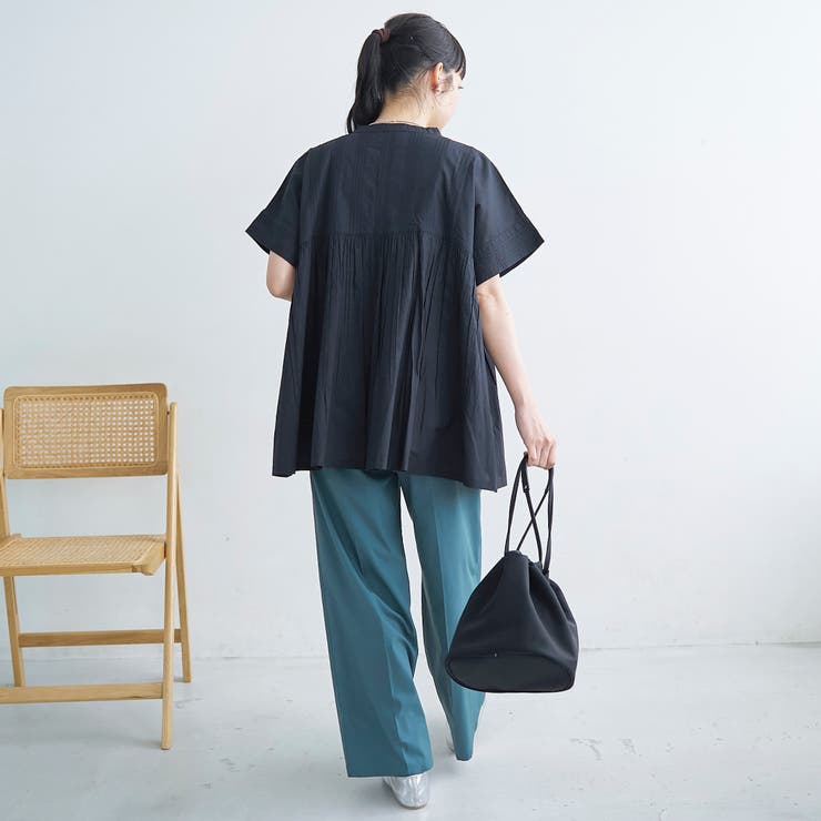 【MARKET（マーケット）】スキッパーピンタックブラウス（インフルエンサー紹介… | coen【women】 | 詳細画像12 