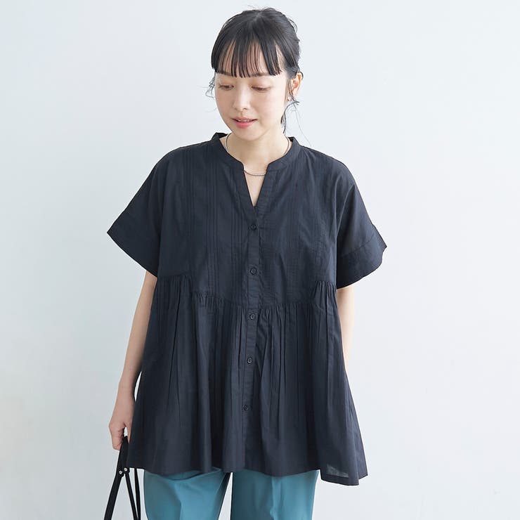 【MARKET（マーケット）】スキッパーピンタックブラウス（インフルエンサー紹介… | coen【women】 | 詳細画像13 