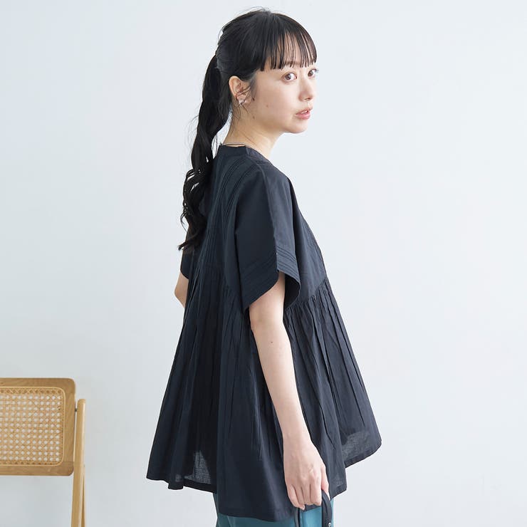 【MARKET（マーケット）】スキッパーピンタックブラウス（インフルエンサー紹介… | coen【women】 | 詳細画像14 