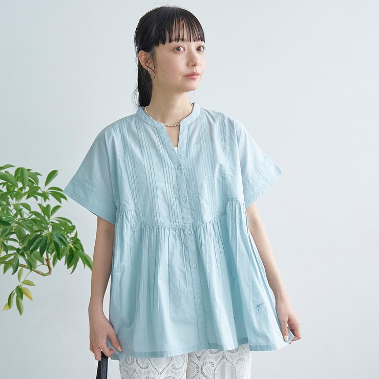 【MARKET（マーケット）】スキッパーピンタックブラウス（インフルエンサー紹介… | coen【women】 | 詳細画像21 