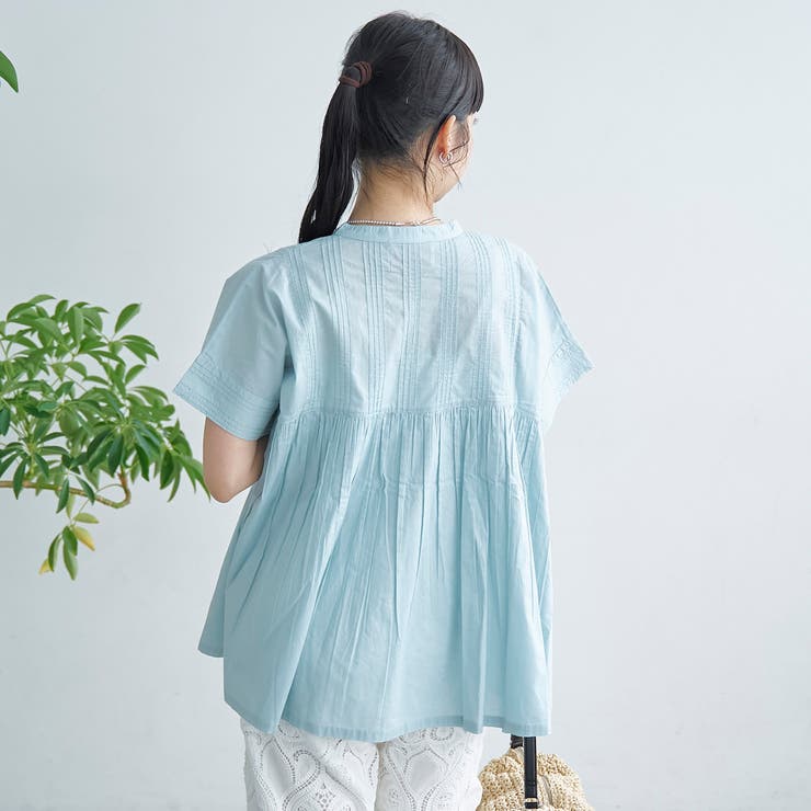 【MARKET（マーケット）】スキッパーピンタックブラウス（インフルエンサー紹介… | coen【women】 | 詳細画像23 