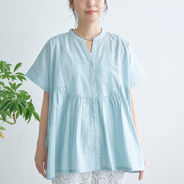 【MARKET（マーケット）】スキッパーピンタックブラウス（インフルエンサー紹介… | coen【women】 | 詳細画像26 