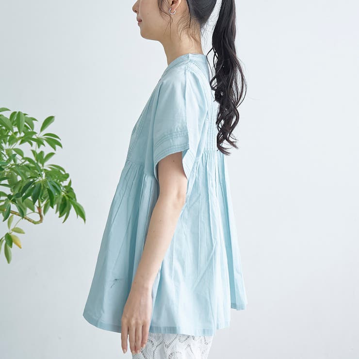 【MARKET（マーケット）】スキッパーピンタックブラウス（インフルエンサー紹介… | coen【women】 | 詳細画像27 