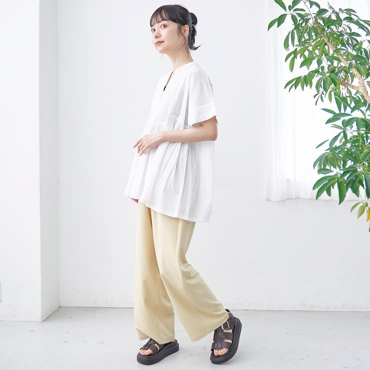 【MARKET（マーケット）】スキッパーピンタックブラウス（インフルエンサー紹介… | coen【women】 | 詳細画像4 