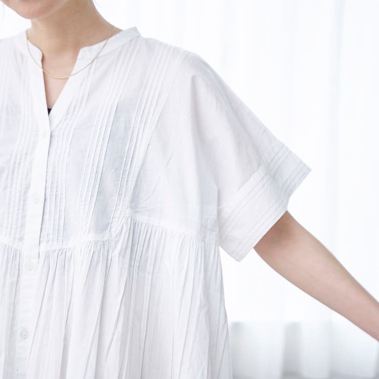 【MARKET（マーケット）】スキッパーピンタックブラウス（インフルエンサー紹介… | coen【women】 | 詳細画像9 