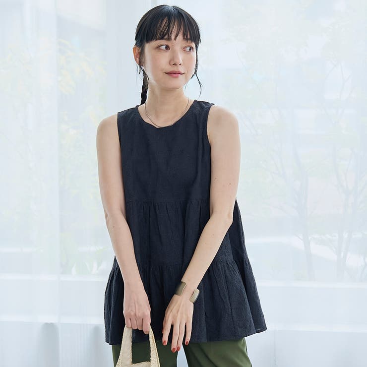 【Lipa（リパ）別注】ノースリーブ総刺繍ティアードブラウス | coen【women】 | 詳細画像10 