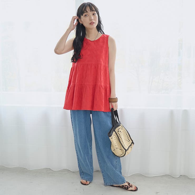 【Lipa（リパ）別注】ノースリーブ総刺繍ティアードブラウス | coen【women】 | 詳細画像14 