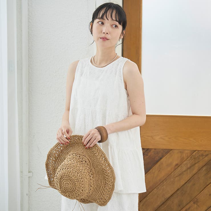 【Lipa（リパ）別注】ノースリーブ総刺繍ティアードブラウス | coen【women】 | 詳細画像4 