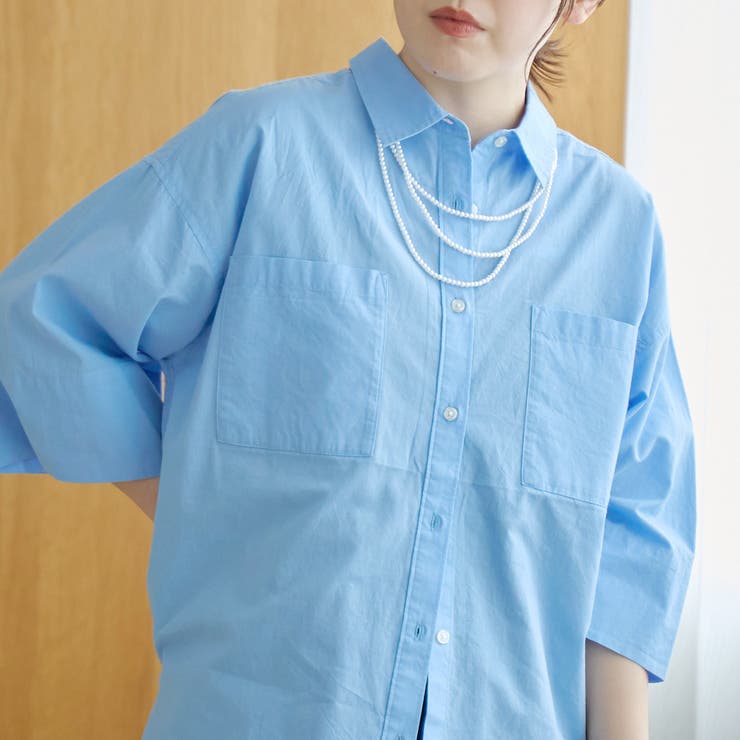 【接触冷感/吸水速乾】シャーベットコットン半袖シャツ | coen【women】 | 詳細画像14 