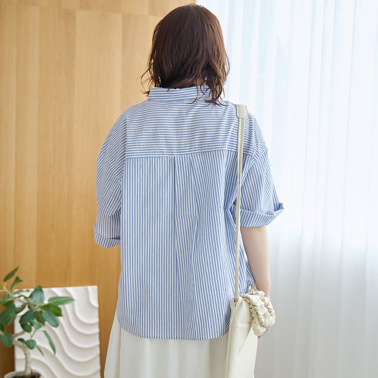 【接触冷感/吸水速乾】シャーベットコットン半袖シャツ | coen【women】 | 詳細画像27 