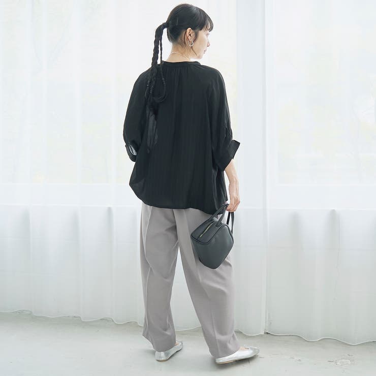 【接触冷感】リラクシースキッパー五分袖ブラウス | coen【women】 | 詳細画像3 
