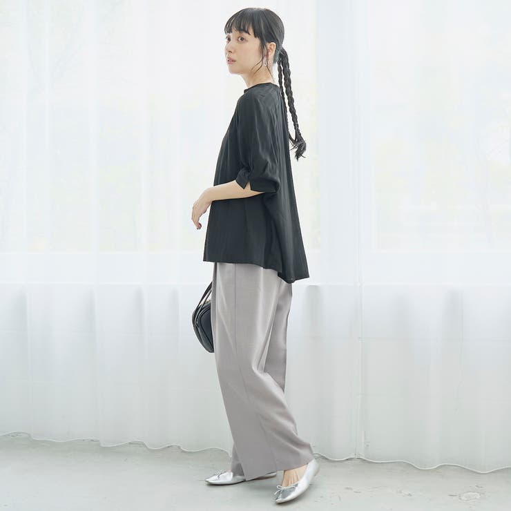 【接触冷感】リラクシースキッパー五分袖ブラウス | coen【women】 | 詳細画像4 