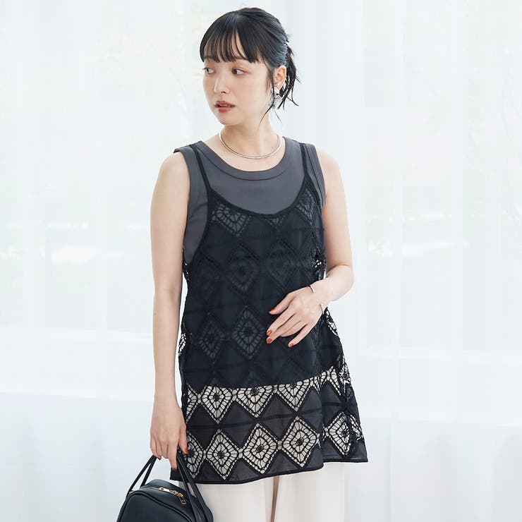 2way刺繍レース キャミソールビスチェ | coen【women】 | 詳細画像12 
