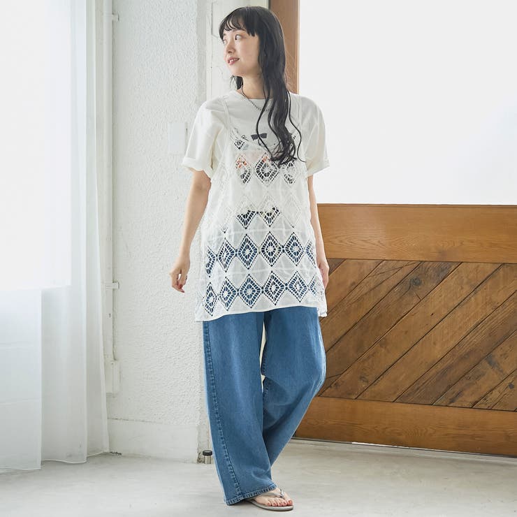 2way刺繍レース キャミソールビスチェ | coen【women】 | 詳細画像2 