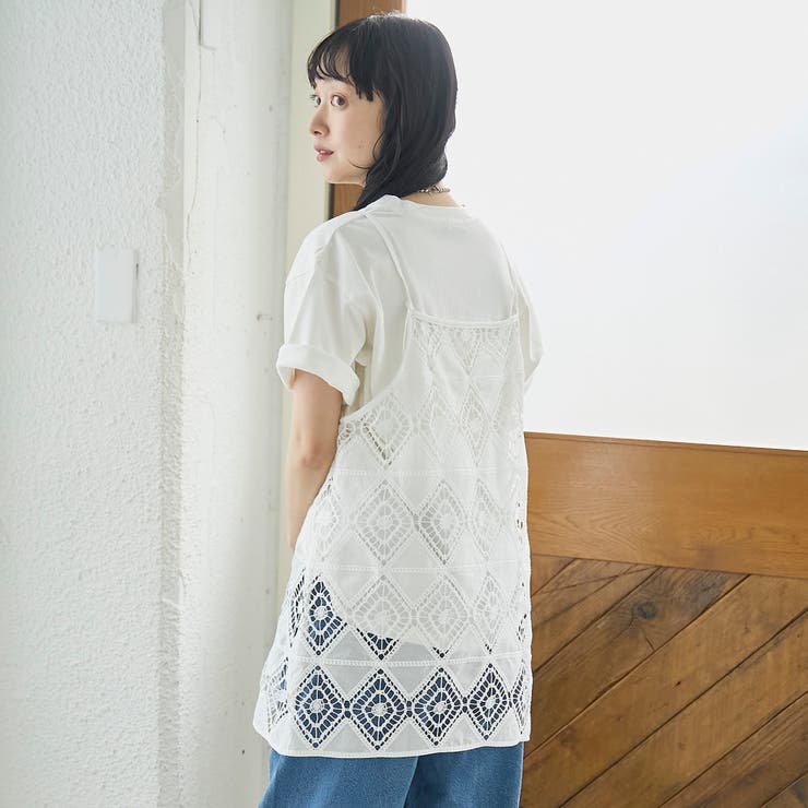 2way刺繍レース キャミソールビスチェ | coen【women】 | 詳細画像6 