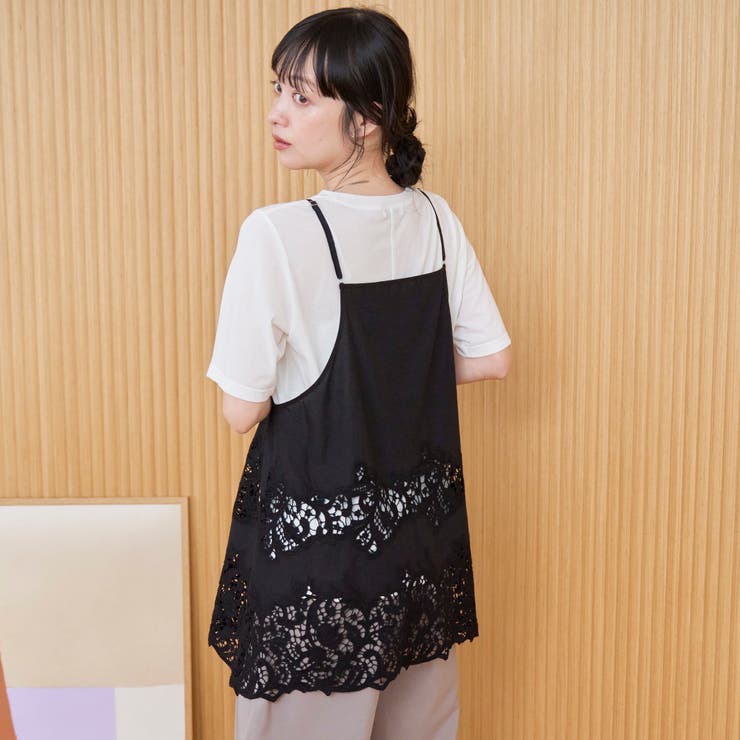 刺繍レース Aラインキャミソールビスチェ | coen【women】 | 詳細画像14 