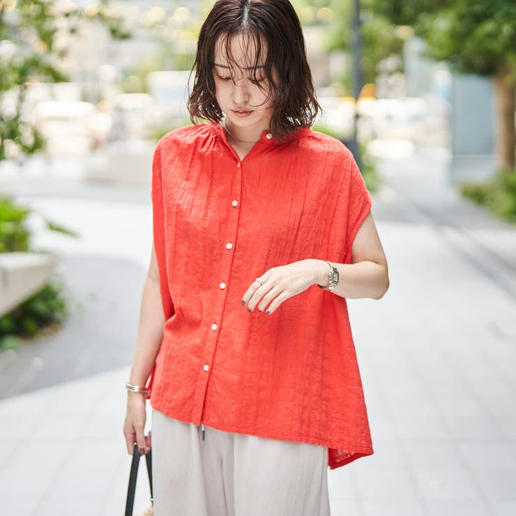 【Lipa別注】 刺繍タックコットンフレンチブラウス | coen【women】 | 詳細画像14 