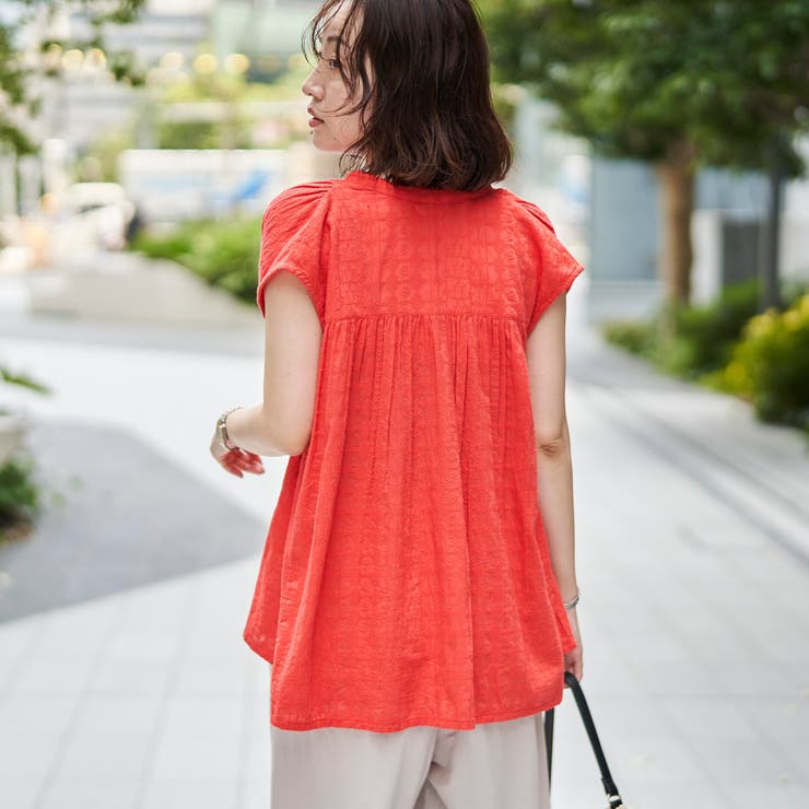 【Lipa別注】 刺繍タックコットンフレンチブラウス | coen【women】 | 詳細画像16 