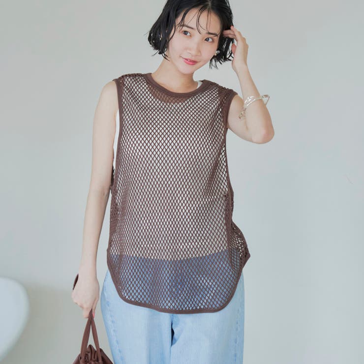 メッシュノースリーブ プルオーバー | coen【women】 | 詳細画像1 