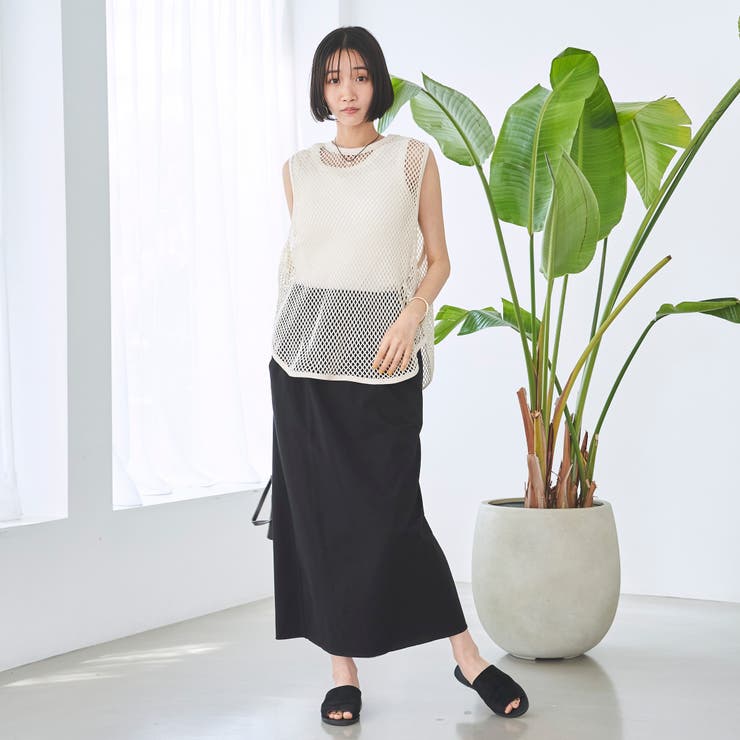 メッシュノースリーブ プルオーバー | coen【women】 | 詳細画像13 