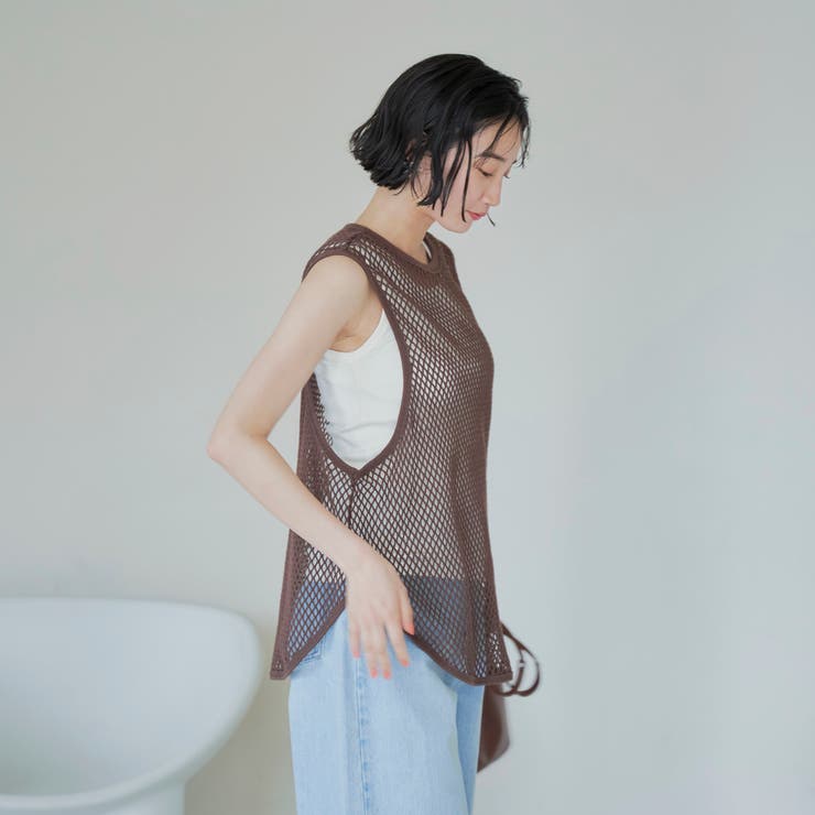 メッシュノースリーブ プルオーバー | coen【women】 | 詳細画像15 