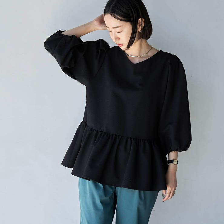 2WAYシアサッカーティアードブラウス[品番：COEW0005619]｜coen【women