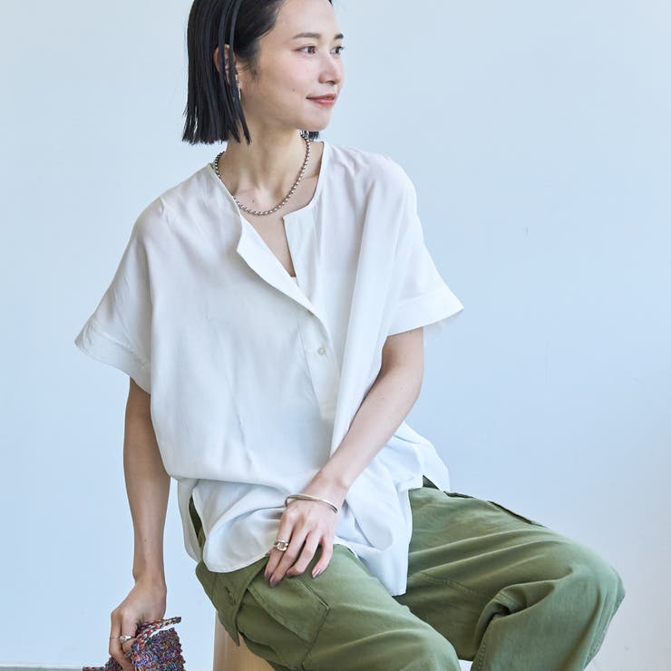 接触冷感ドルマンスキッパーブラウス | coen【women】 | 詳細画像14