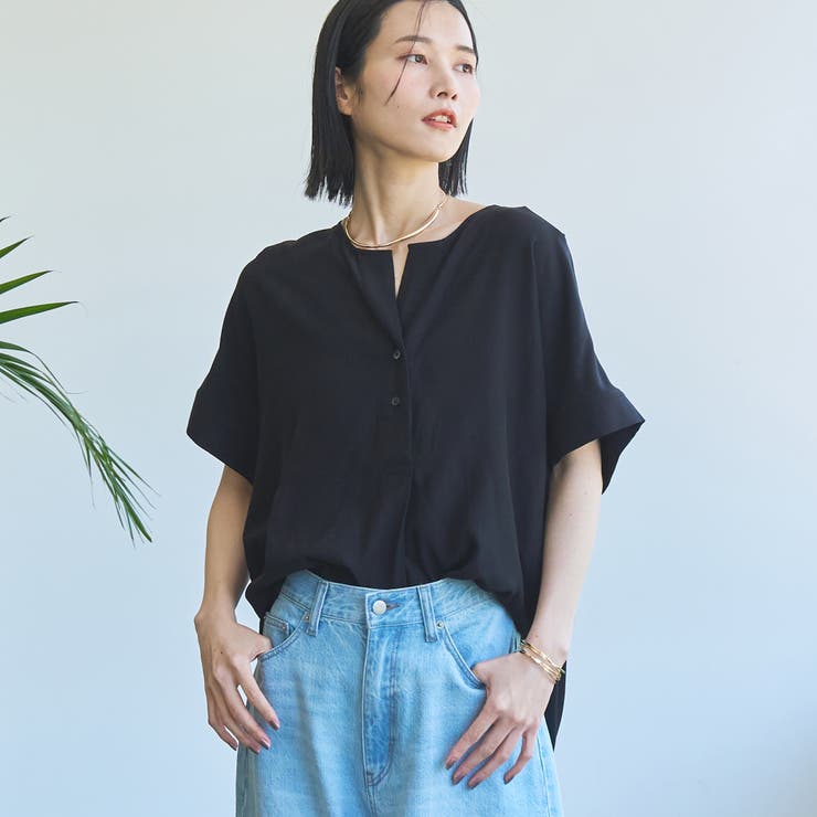 接触冷感ドルマンスキッパーブラウス | coen【women】 | 詳細画像19