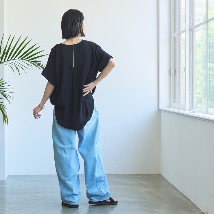 接触冷感ドルマンスキッパーブラウス | coen【women】 | 詳細画像23