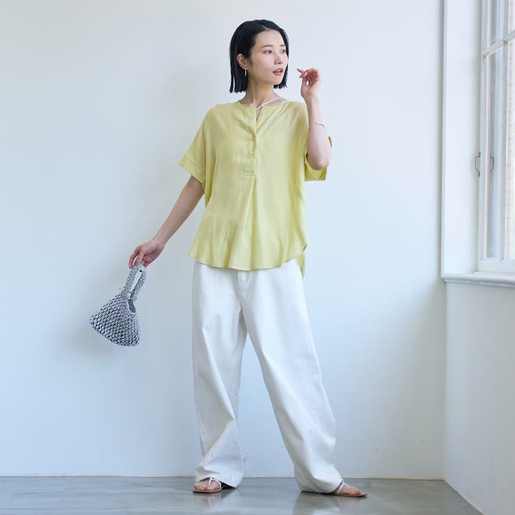 接触冷感ドルマンスキッパーブラウス | coen【women】 | 詳細画像34